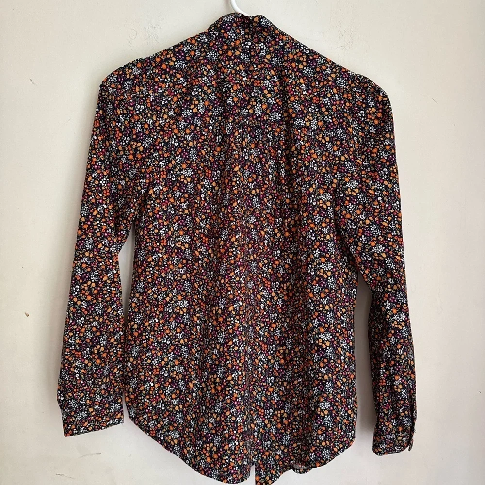 J CREW FLORAL PRINT COTTON SHIRT SIZE XXS NWT